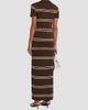 SEROYA Women's Sam Stripe Polo Maxi Dress - 3