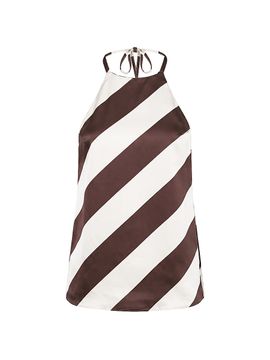 Ser.o.ya Women's Tilly Striped Satin Halter Top