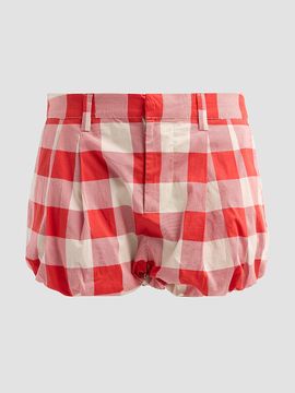 SEROYA Women's Vicky Plaid Bubble Shorts