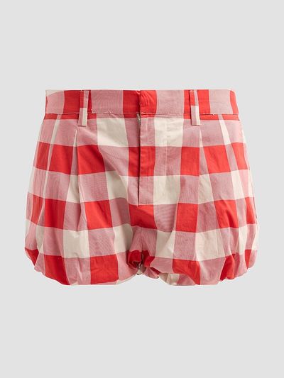 SEROYA Women's Vicky Plaid Bubble Shorts