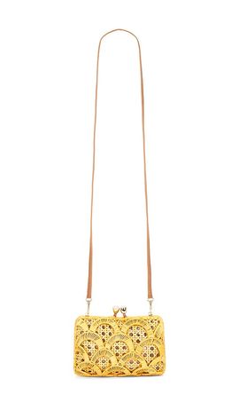 Serpui Serpui Charlotte Scales Wicker Clutch