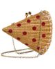 Serpui Serpui Wicker Pizza Clutch Lt Honey One - 1