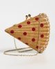 Serpui Serpui Wicker Pizza Clutch Lt Honey One - 2