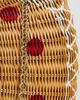 Serpui Serpui Wicker Pizza Clutch Lt Honey One - 5