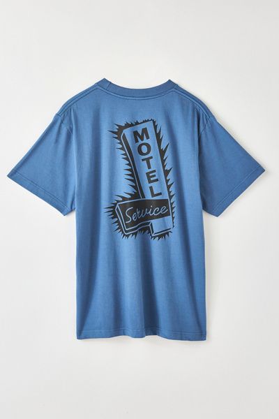 Service Works Service Works Motel Graphic Tee in Pale Blue, Men's at Urban Outfitters