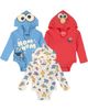 Sesame Street® Sesame Street® 3-Pack Hooded Bodysuits - 1