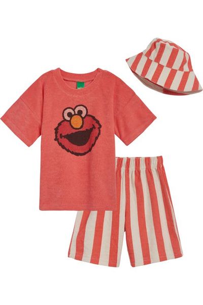 Sesame Street® Sesame Street® Elmo T-Shirt and Shorts Set with Bucket Hat