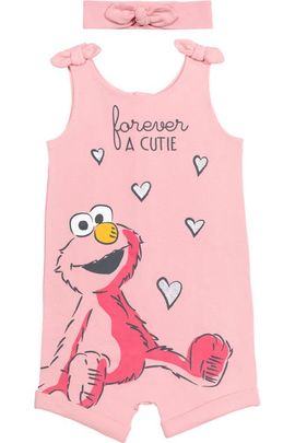 Sesame Street® Sesame Street® Sleeveless Romper And Headband Set (baby)