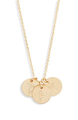 Set & Stones Set & Stones Birth Flower Necklace