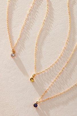 Set & Stones Set & Stones Birthstone Charm Necklace