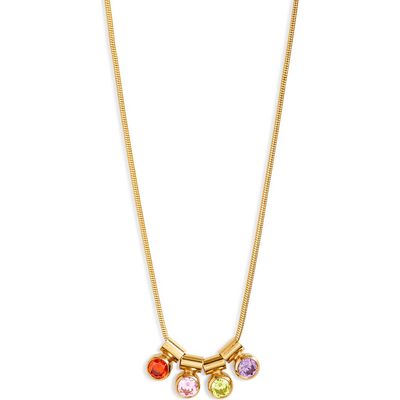 Set & Stones Set & Stones Ellie Multiple Birthstone Pendant Necklace