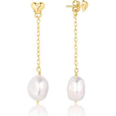 Set & Stones Set & Stones Eloise Heart and Pearl Earrings