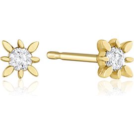 Set & Stones Set & Stones Geneva 14k Gold Diamond Studs