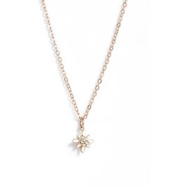 Set & Stones Set & Stones Geneva Diamond Flower Pendant Necklace