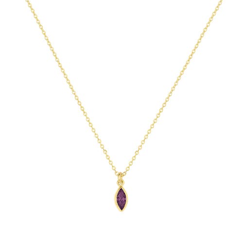 Set & Stones Set & Stones Marquise Birthstone Charm Necklace
