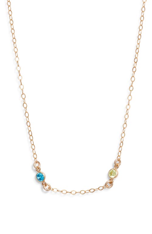 Set & Stones Set & Stones Multibirthstone Station Necklace