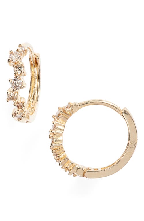 Set & Stones Set & Stones Odessa Diamond Huggie Hoop Earrings