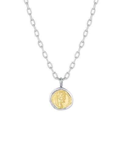 Set & Stones Set & Stones Parker Two Tone Coin Necklace