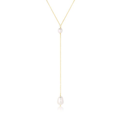 Set & Stones Set & Stones Penny Pearl Lariat Necklace