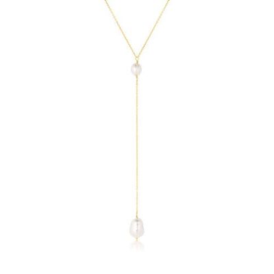 Set & Stones Set & Stones Penny Pearl Lariat Necklace