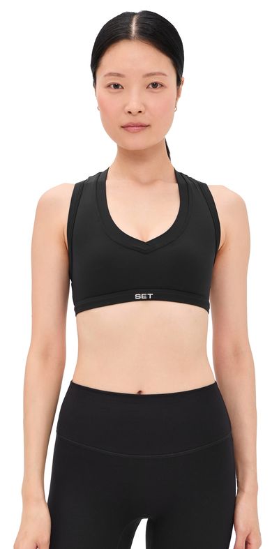 SET SET Airluxe Breathe LA Sports Bra ONYX