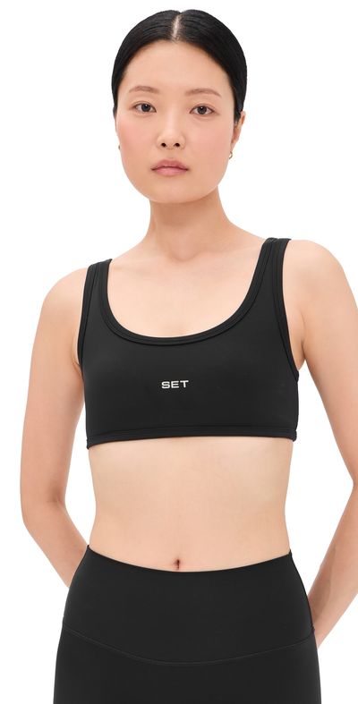 SET SET Airluxe Breathe Scoop Bra ONYX