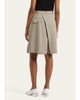 SETCHU Hakama Pleated Wool Shorts - 3