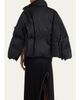 SETCHU Jacquard Stripe Down Hooded Jacket - 3