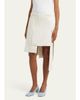 SETCHU Layered Asymmetric Silk Wool Midi Skirt - 4