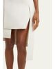 SETCHU Layered Asymmetric Silk Wool Midi Skirt - 5