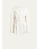 SETCHU No Collar Origami Belted Wool Jacket - 1