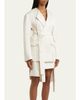 SETCHU No Collar Origami Belted Wool Jacket - 4