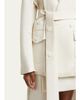 SETCHU No Collar Origami Belted Wool Jacket - 5