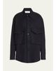 SETCHU Oversized Button Down Wool Cashmere Top - 1