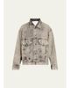 SETCHU Ruche Washed Denim Jacket - 1