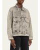 SETCHU Ruche Washed Denim Jacket - 4