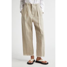 SETCHU SETCHU Pleated Linen Chinos