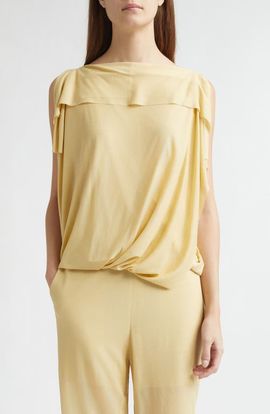 SETCHU SETCHU Sheer Drape Top