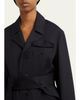 SETCHU Travel Self-Tie Wool Gabardine Safari Jacket - 5
