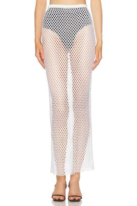 SEV SEV Sequin Mesh Skirt