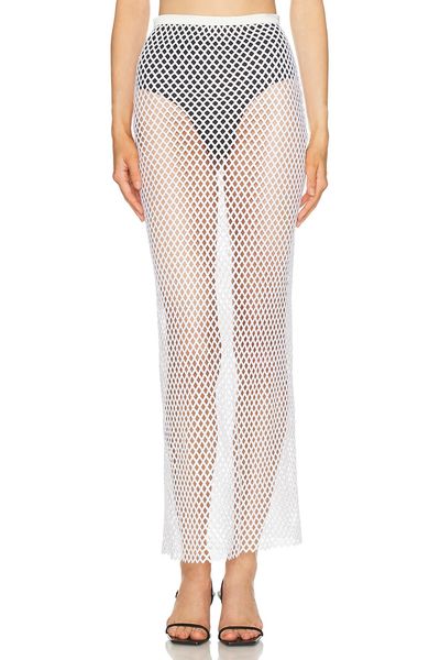 SEV SEV Sequin Mesh Skirt