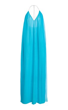 SEV SEV Voile Maxi Halter Dress