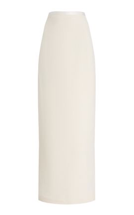 SEV SEV WoolCrepe Maxi Skirt White FR 38