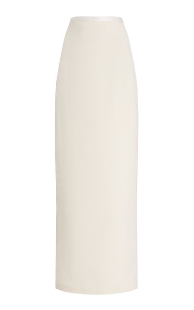 SEV SEV WoolCrepe Maxi Skirt White FR 38