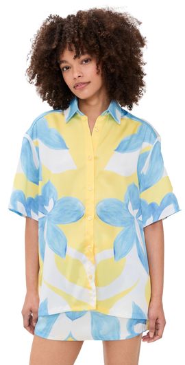 Seven Wonders Seven Wonders Alara Short Sleeve Shirt Amoree Lemon