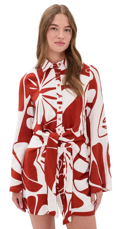 Seven Wonders Seven Wonders Arlette Mini Dress Sandy Red/White