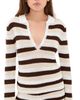 Seven Wonders Seven Wonders Benson Knit Top Chocolate/White - 1