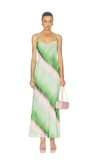 SEVEN WONDERS SEVEN WONDERS Biancha Cowl Cross Back Maxi Dress