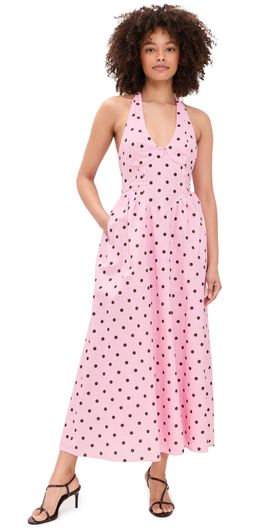 green midi wrap dress Satin Ruffled Midi Wrap Dress main image 0