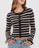 Seven Wonders Seven Wonders Donna Knit Blouse Chocolate/Cream - 2